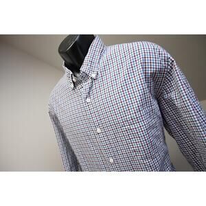 J Crew Dress Shirt Classic Fit Casual Plaid Button Up Long Sleeve Mens XL